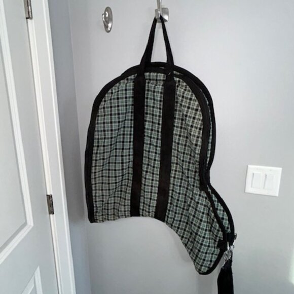 EUC Plaid Eng Saddle & Bridle Padded/Lined Carry Storage Cover Bag Baker-like - Picture 11 of 11